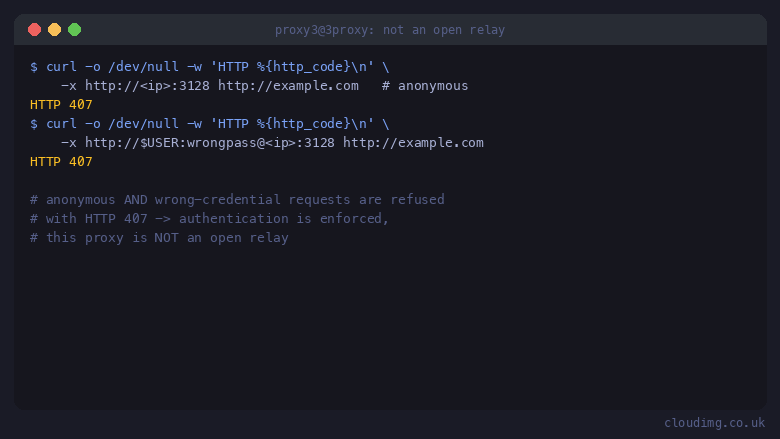 Not an open relay