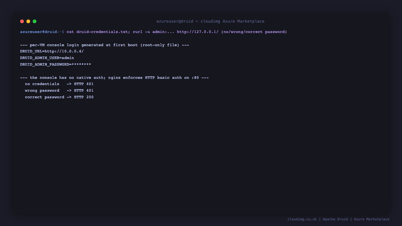 Per-VM console login and the authenticated round-trip