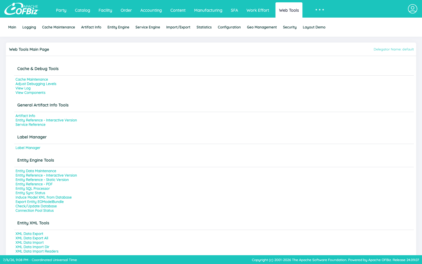 ofbiz.service and nginx.service both active