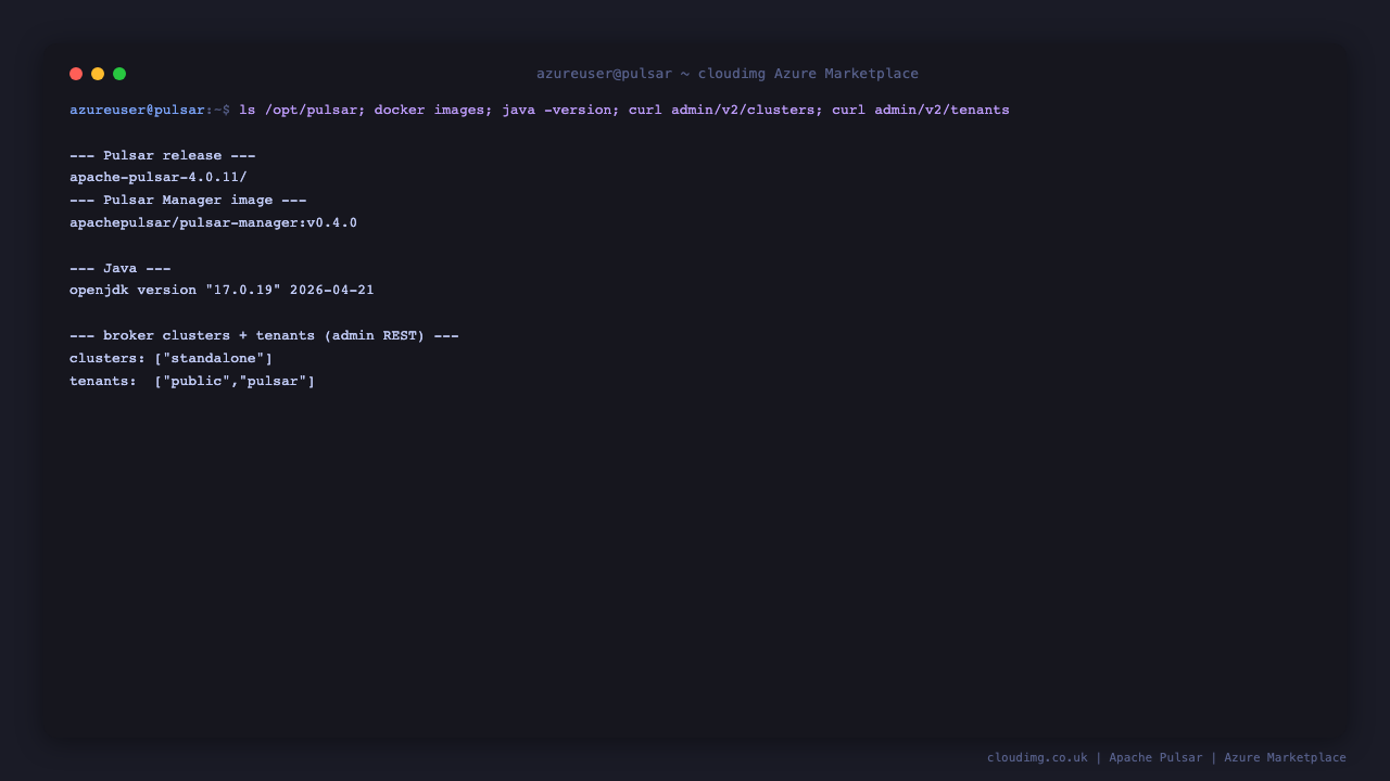 Broker clusters and tenants via the admin REST API