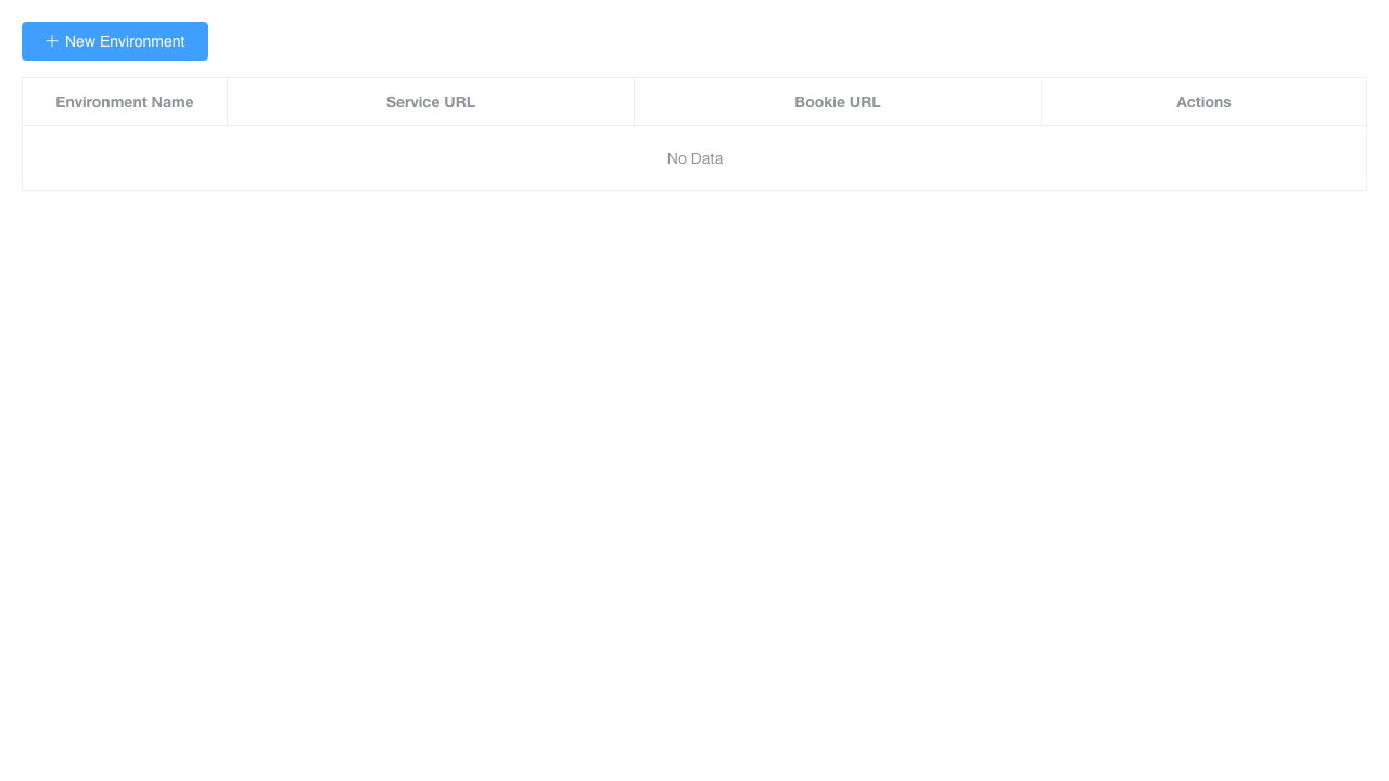 Pulsar Manager environments after sign-in