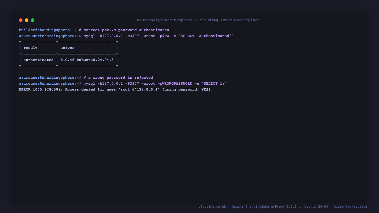 mysql -P3307 distributed INSERT and SELECT spanning both shards