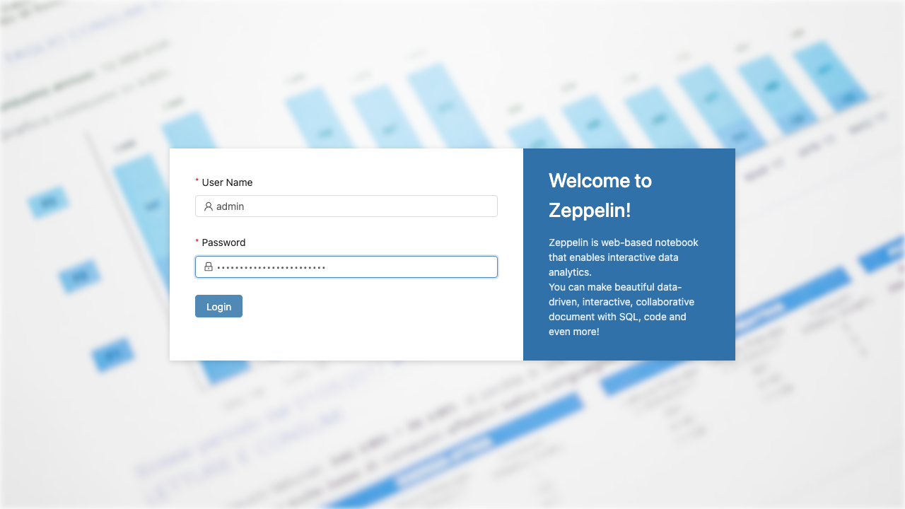 Zeppelin login page
