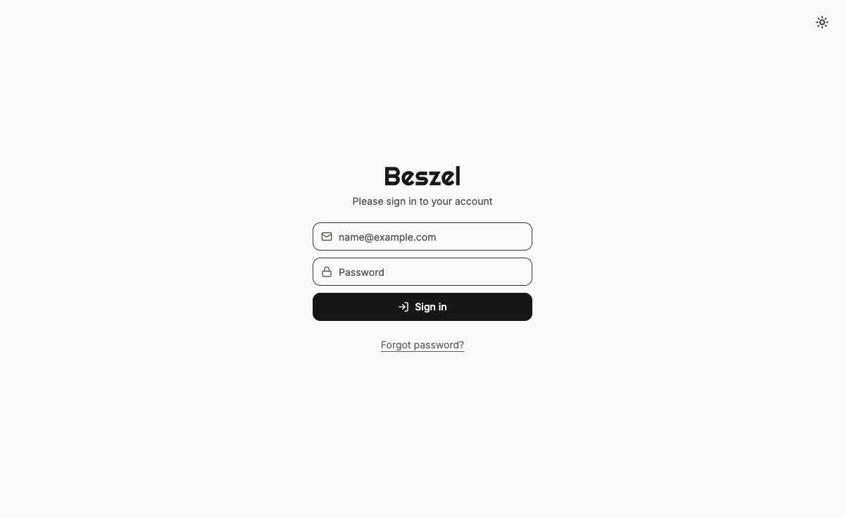 Beszel sign-in