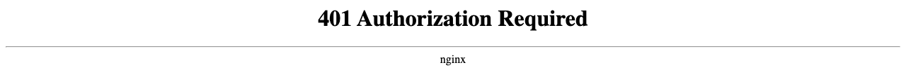 nginx answering 401 Authorization Required to a browser request without credentials