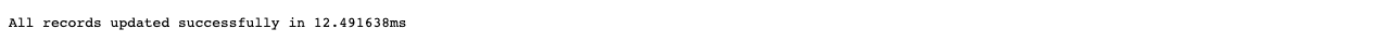 The DDNS Updater forced update page reporting that all records were updated successfully