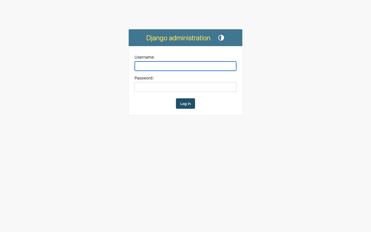 Django admin Users list with the cloudimg superuser visible