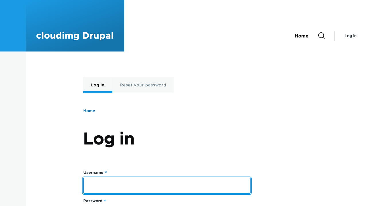 Drupal 11 user login form at /user/login