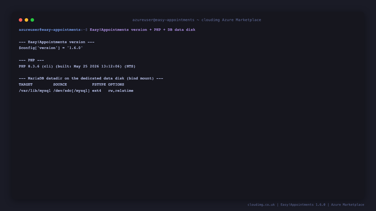 Version and database data disk