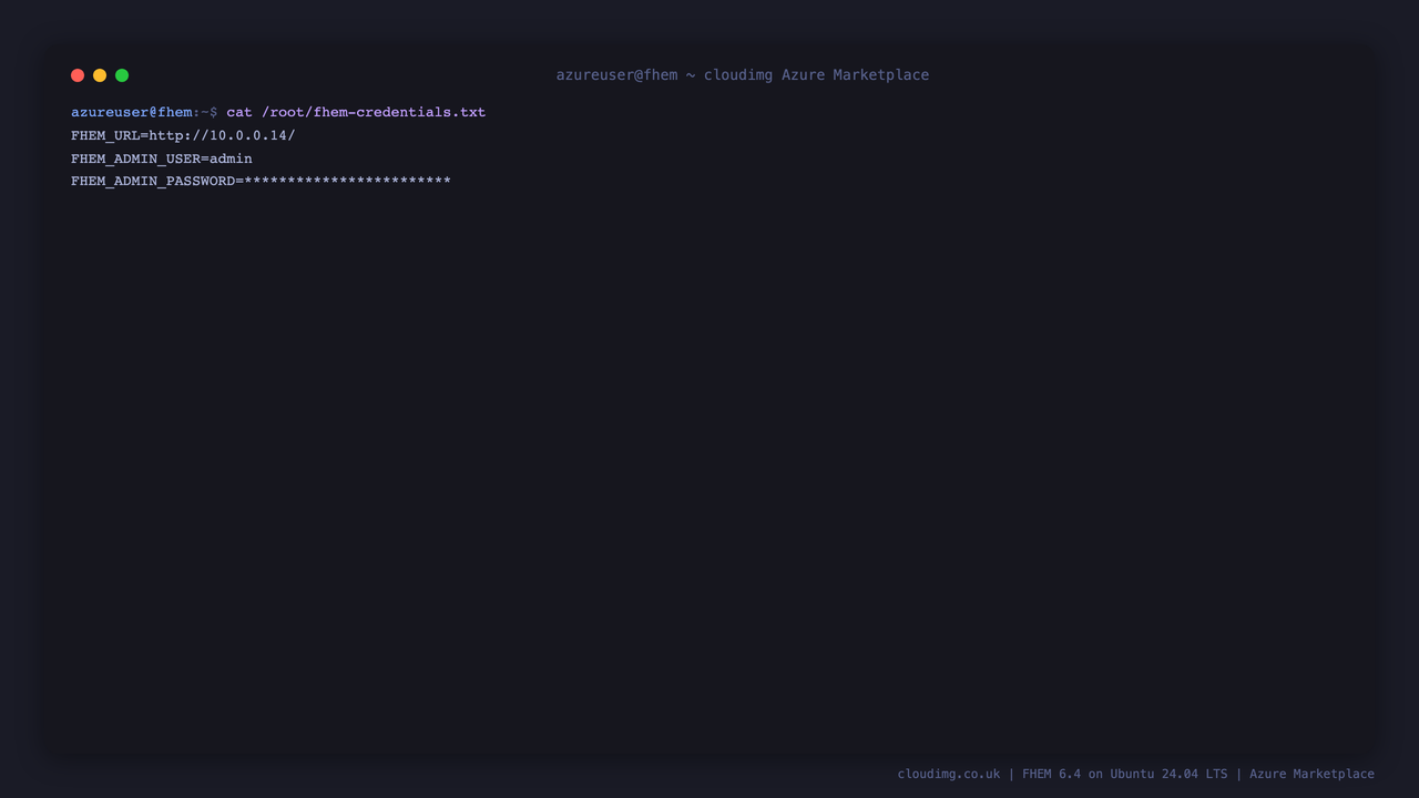 The per-VM FHEM credentials file (password masked)