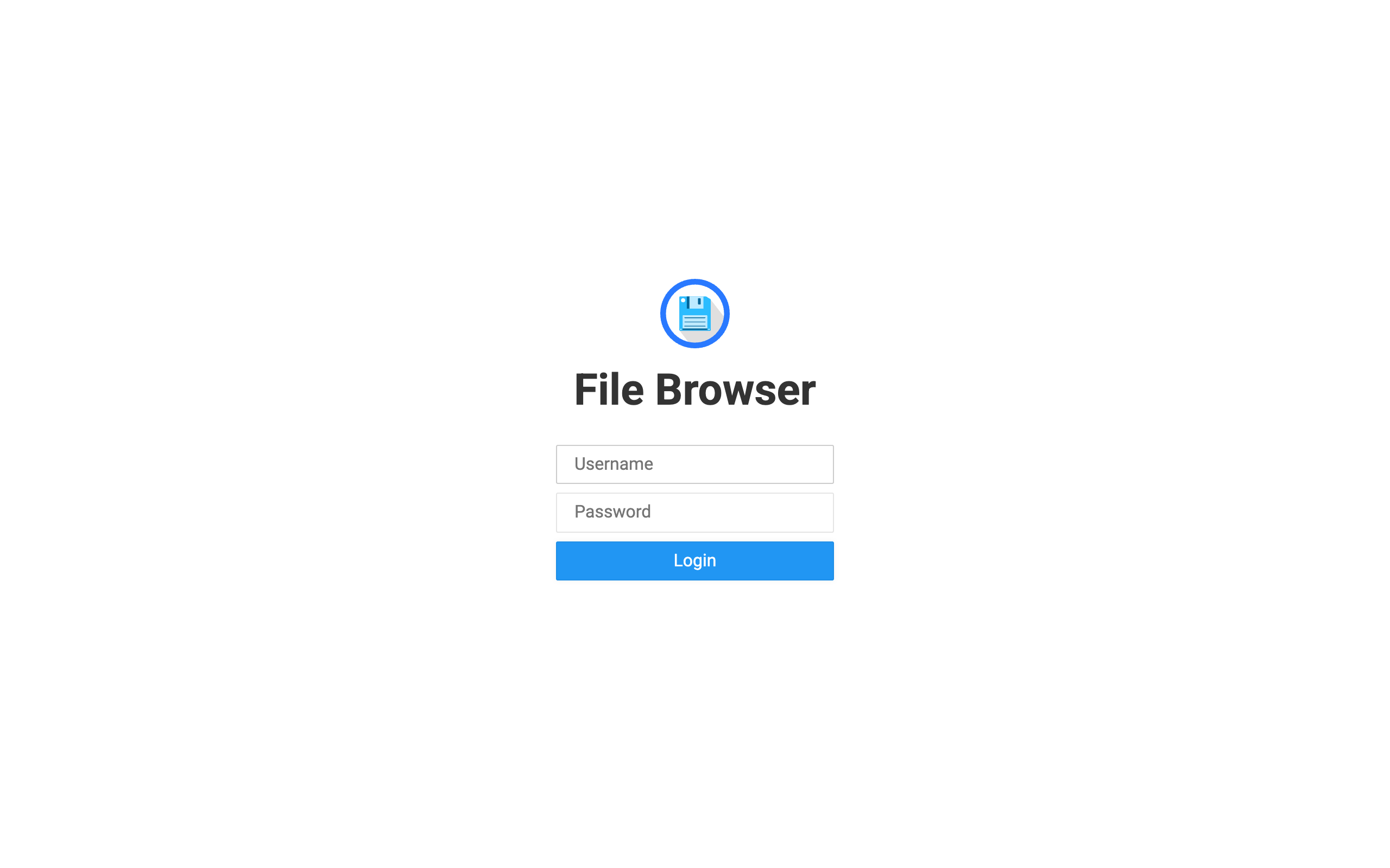 File Browser sign-in