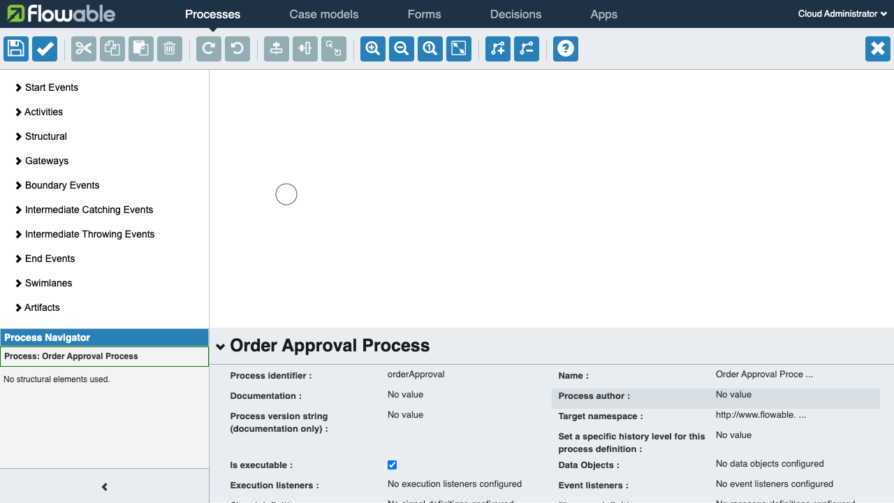 Flowable BPMN visual editor
