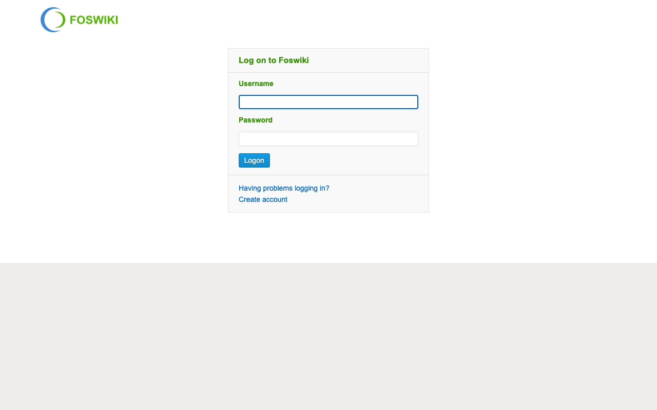 The Foswiki sign in page served over HTTPS