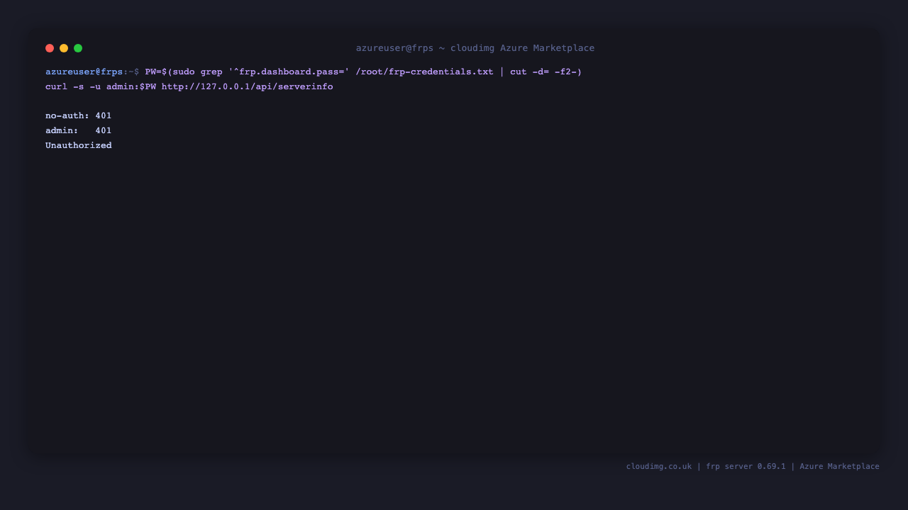 frps dashboard Basic-auth round-trip