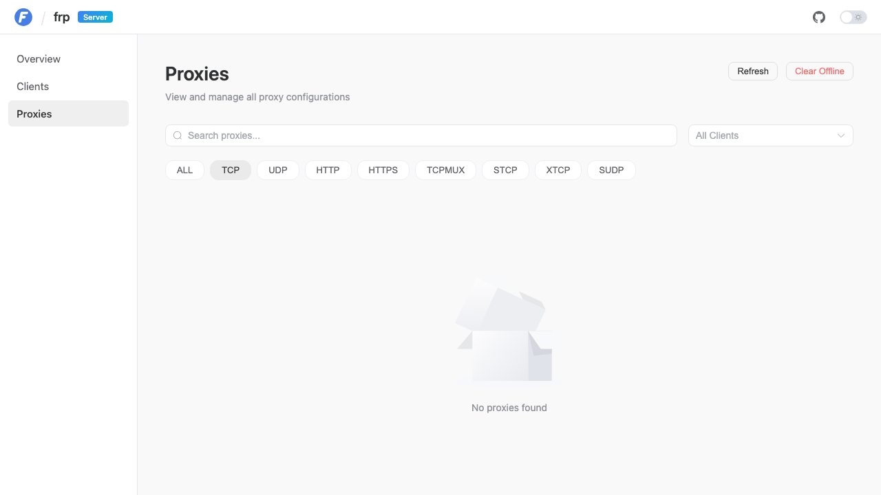 frps HTTP proxies