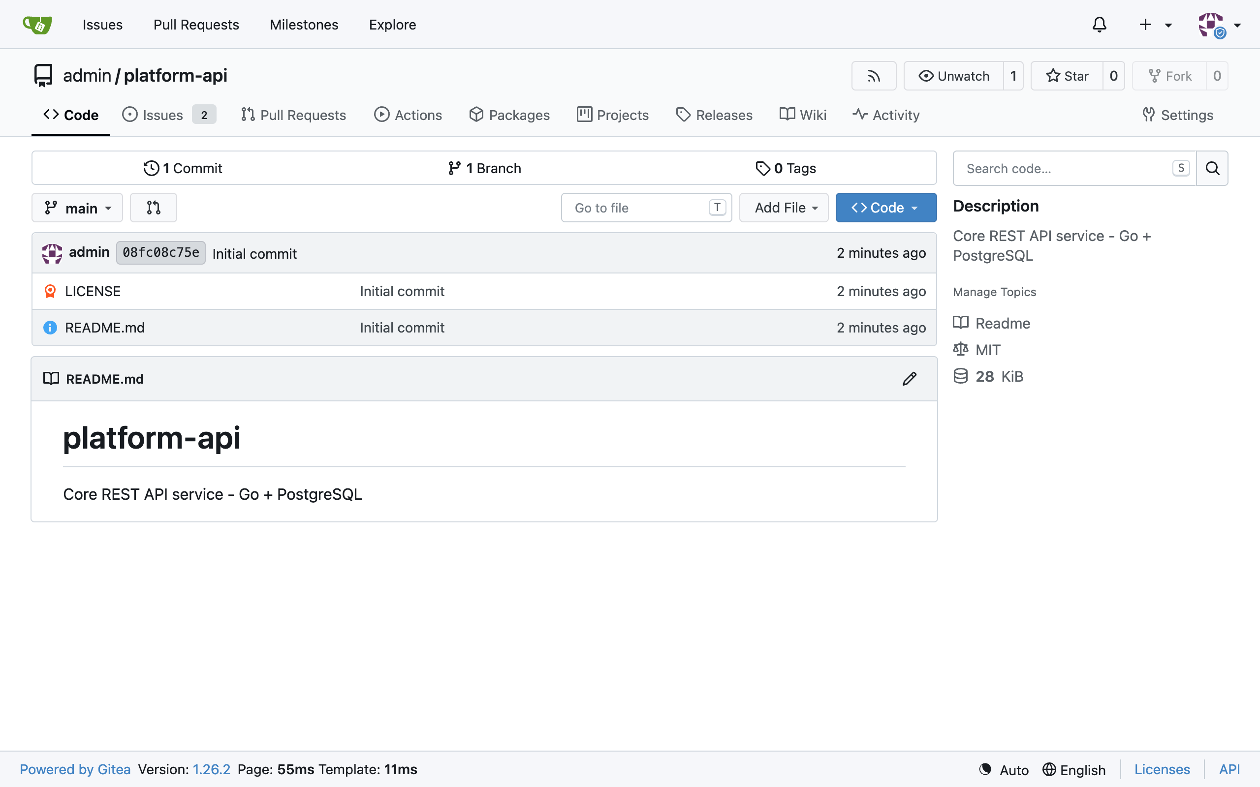 Gitea repository