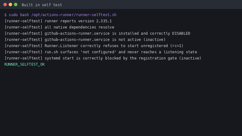 Built in self test