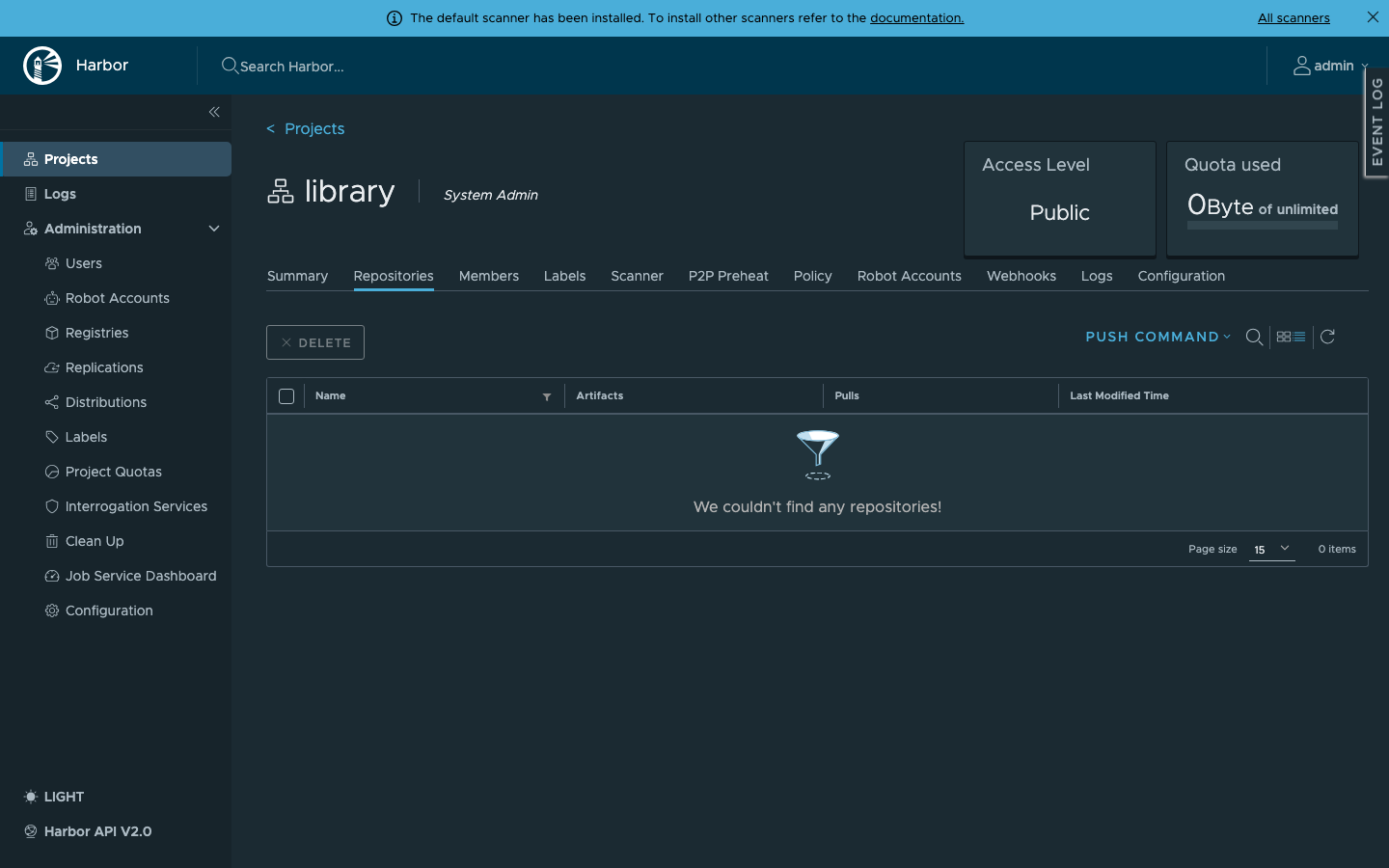 Harbor library project page