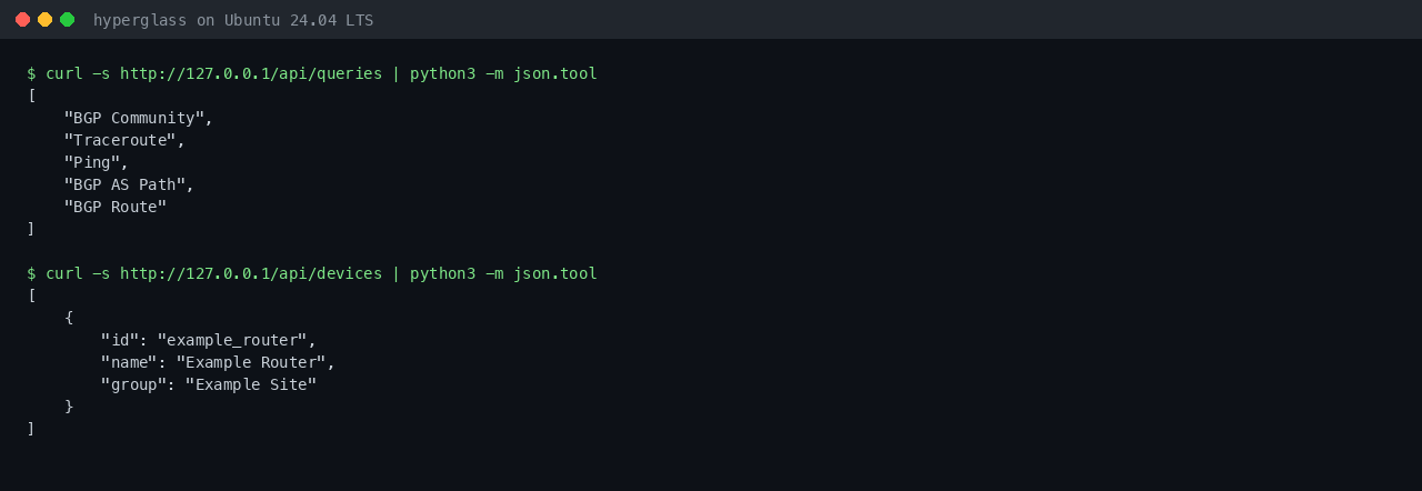 query API