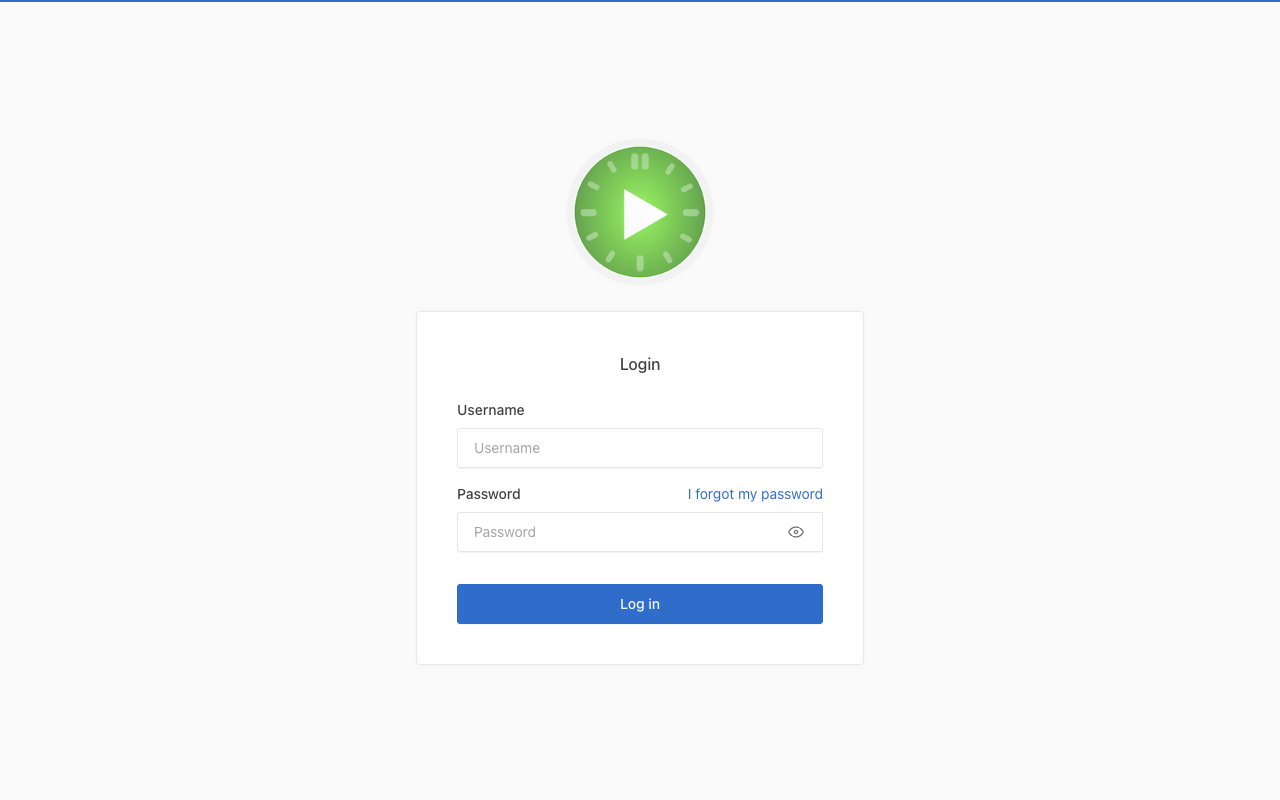 Kimai sign-in