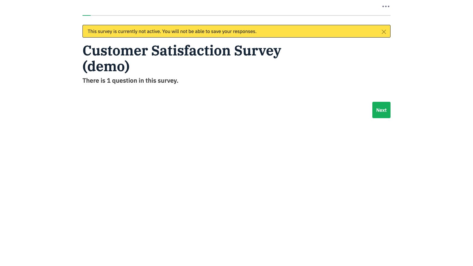 Public survey front end