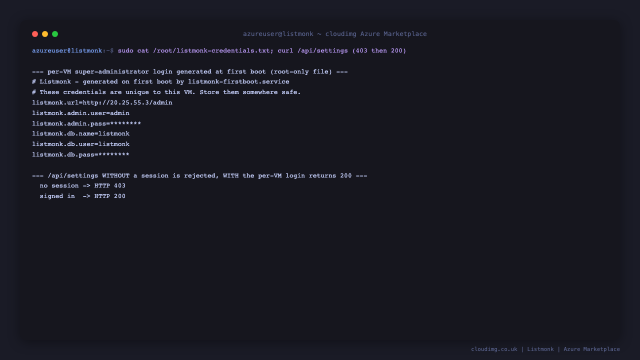 Per-VM credentials and authentication round-trip