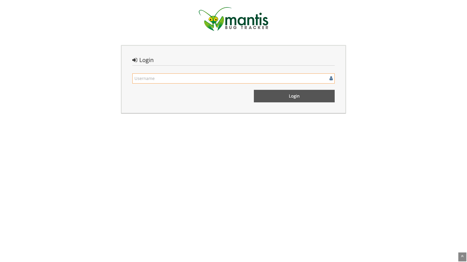 The MantisBT 2.28.4 sign-in page on cloudimg, asking for the user name