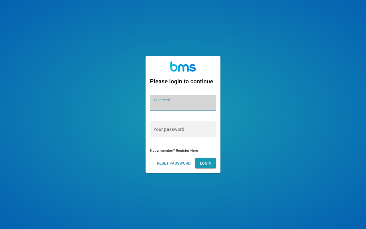 MemberMatters portal login page