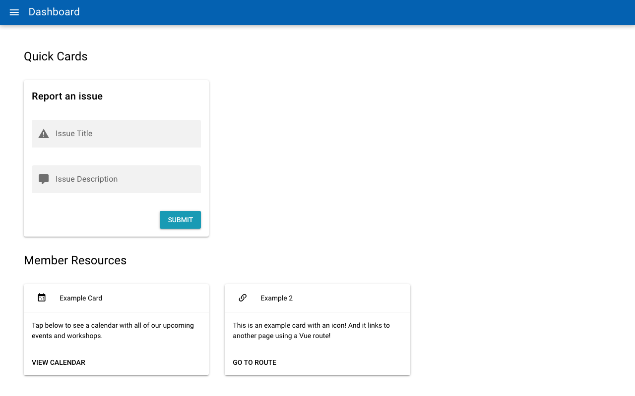 MemberMatters member dashboard