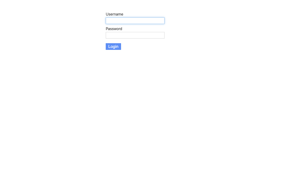 Miniflux sign-in page