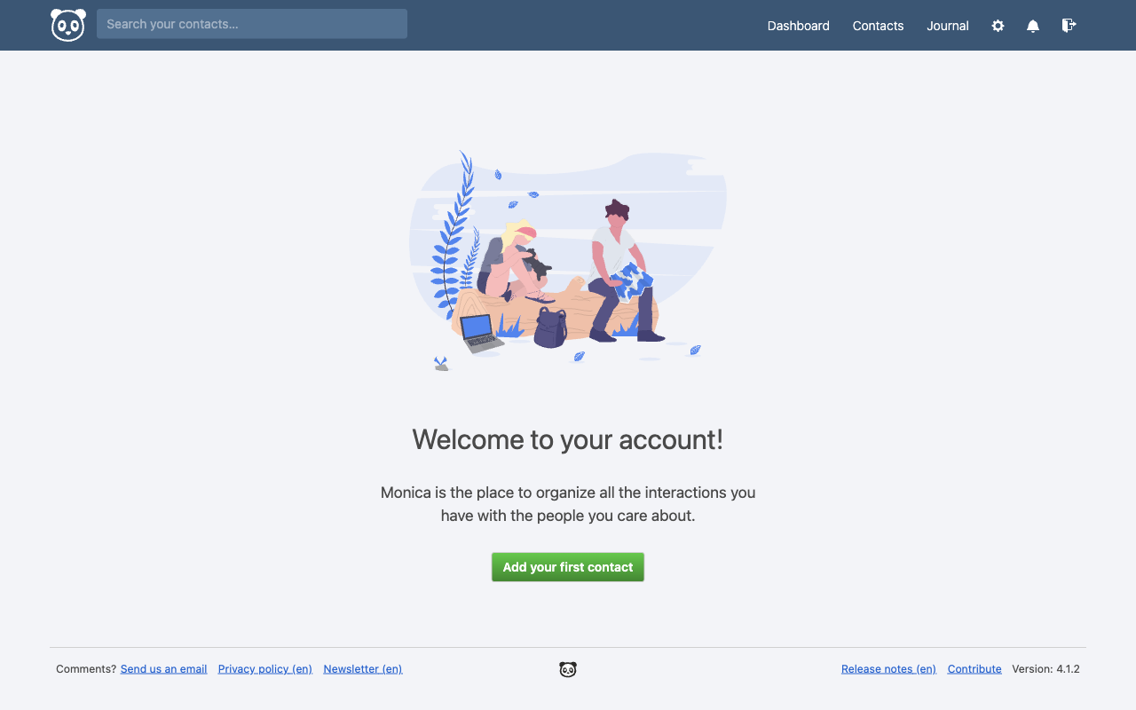 Monica dashboard