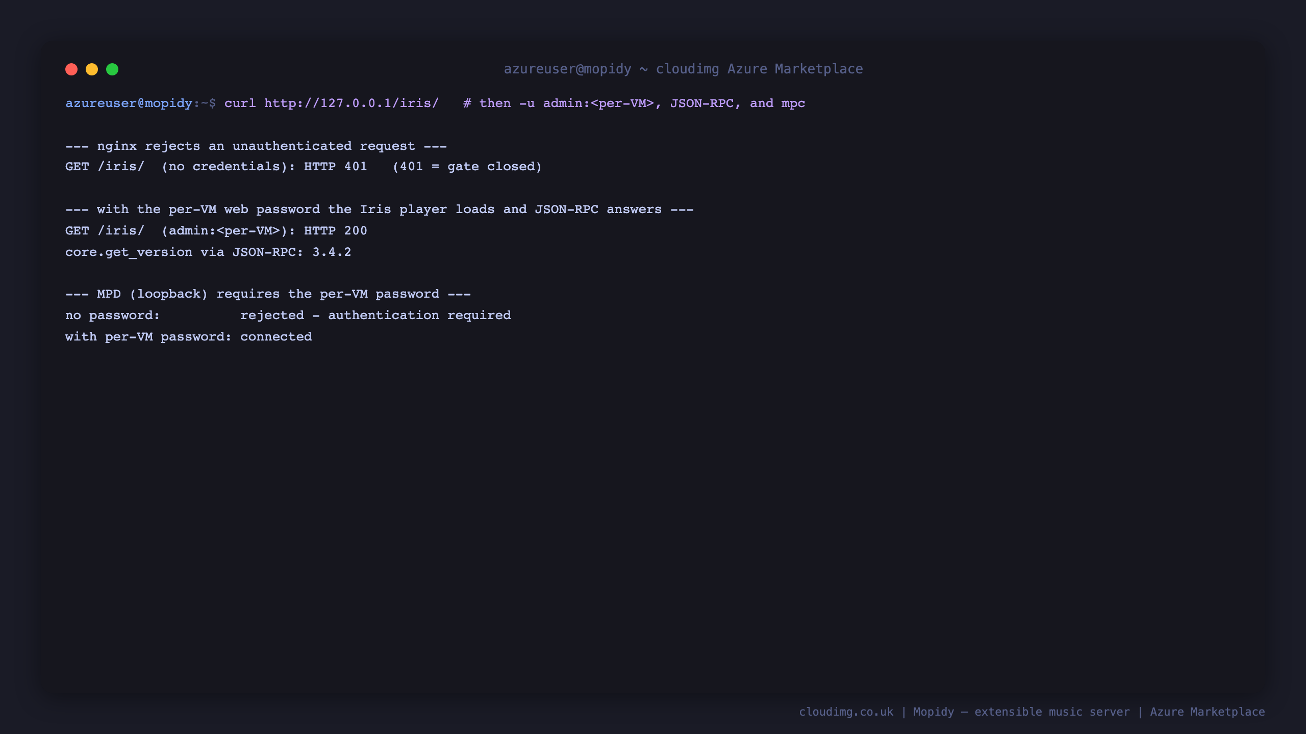 Authentication round-trip