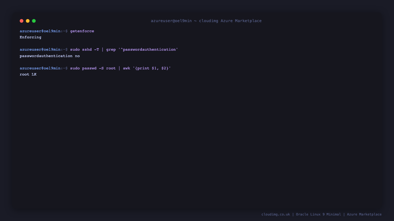 Reviewing the default security posture