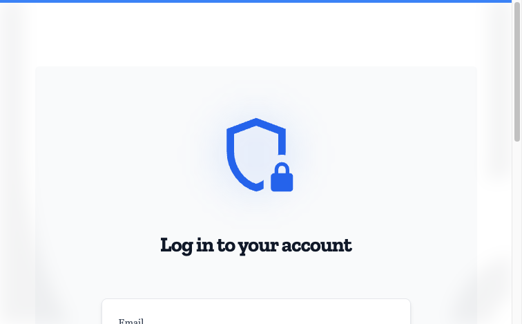 Administrator sign-in