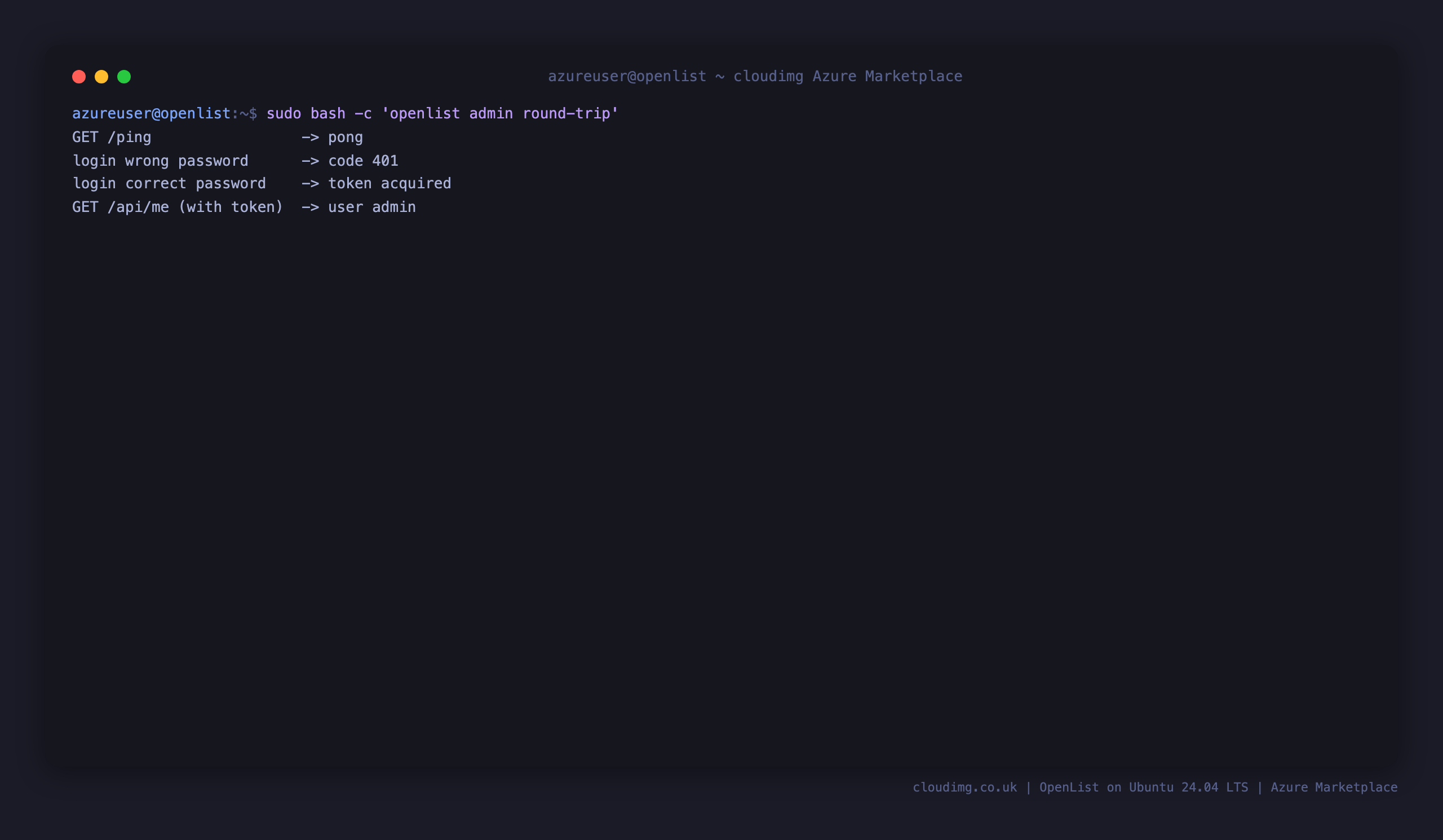 Authentication round-trip