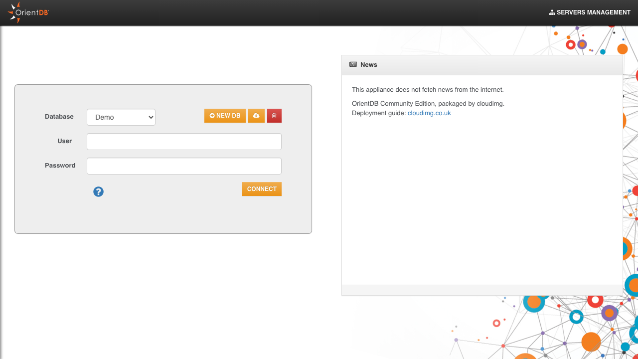 OrientDB Studio login