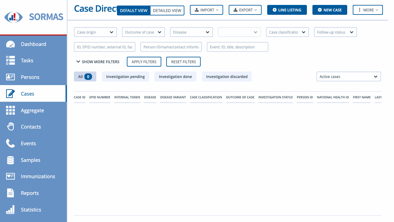 SORMAS Case Directory