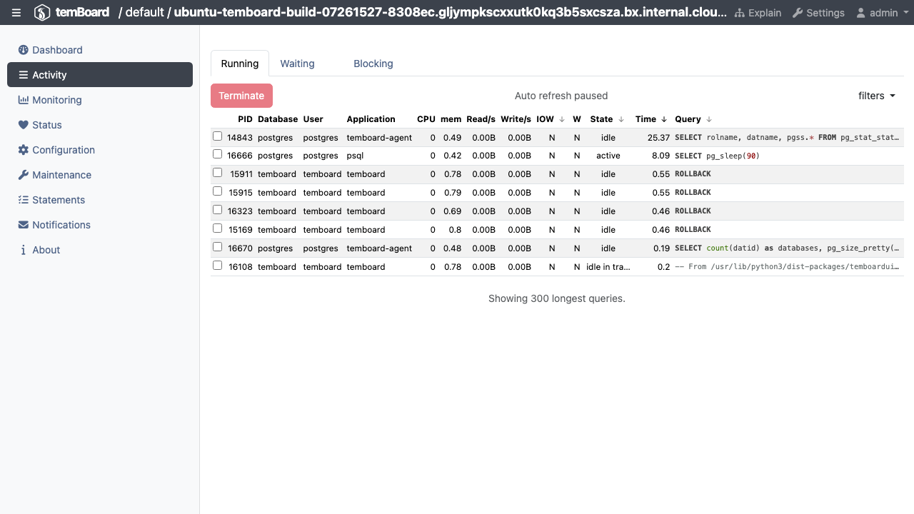 temBoard live activity