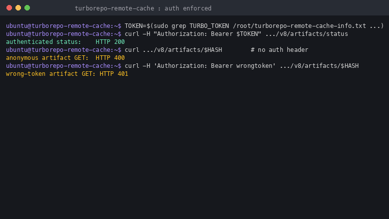 Bearer-token authentication enforced