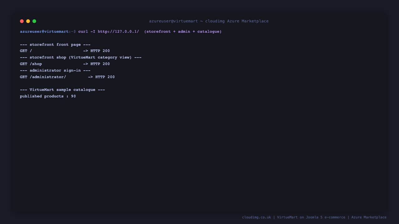 Storefront, shop and administrator over HTTP