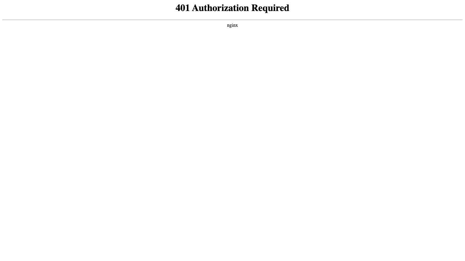 nginx answers 401 Authorization Required until the browser supplies the user and password
