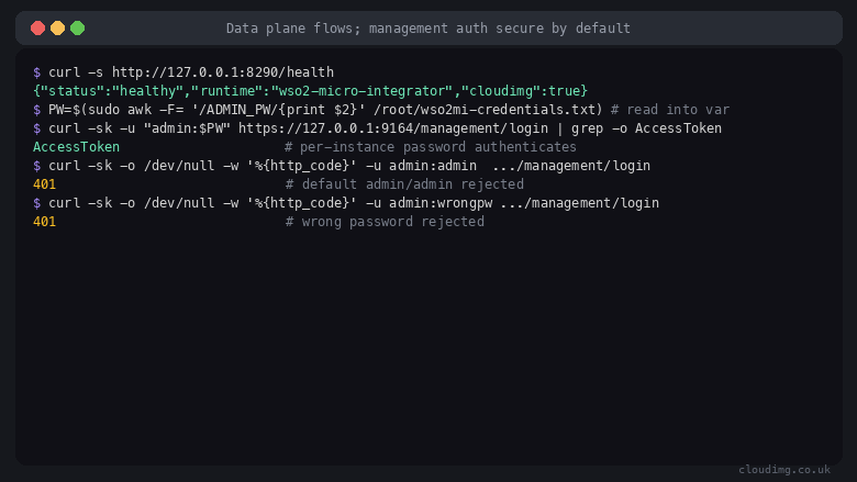 Secure management authentication