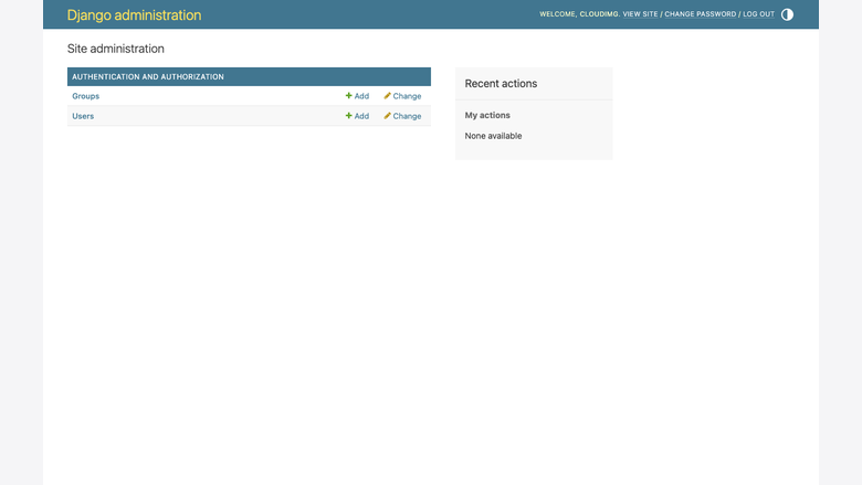 Django admin dashboard