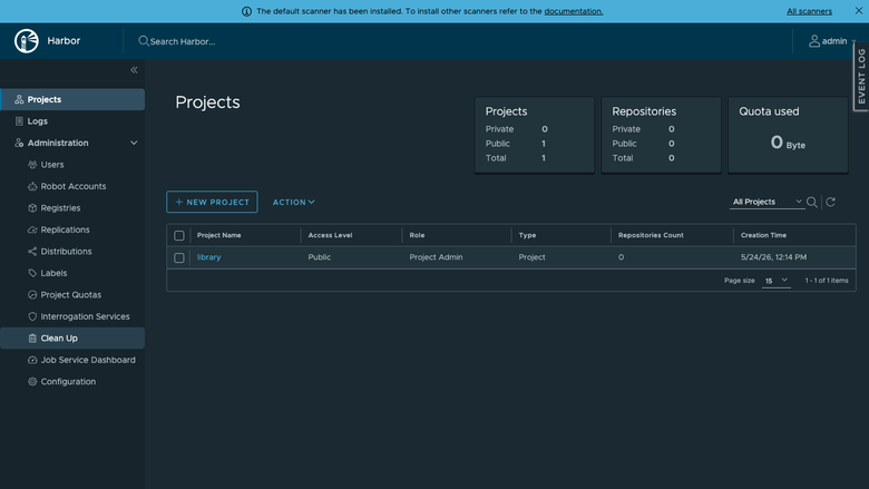 Projects list