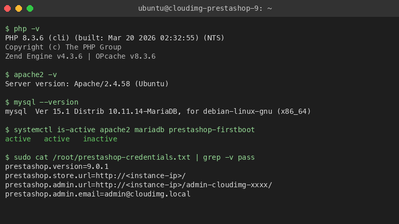 Stack information