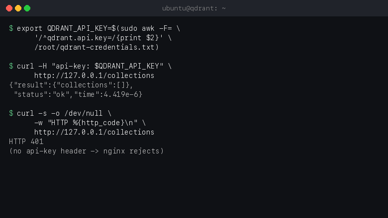 Listing collections over the REST API